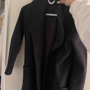 Wilfred black coat length to knee